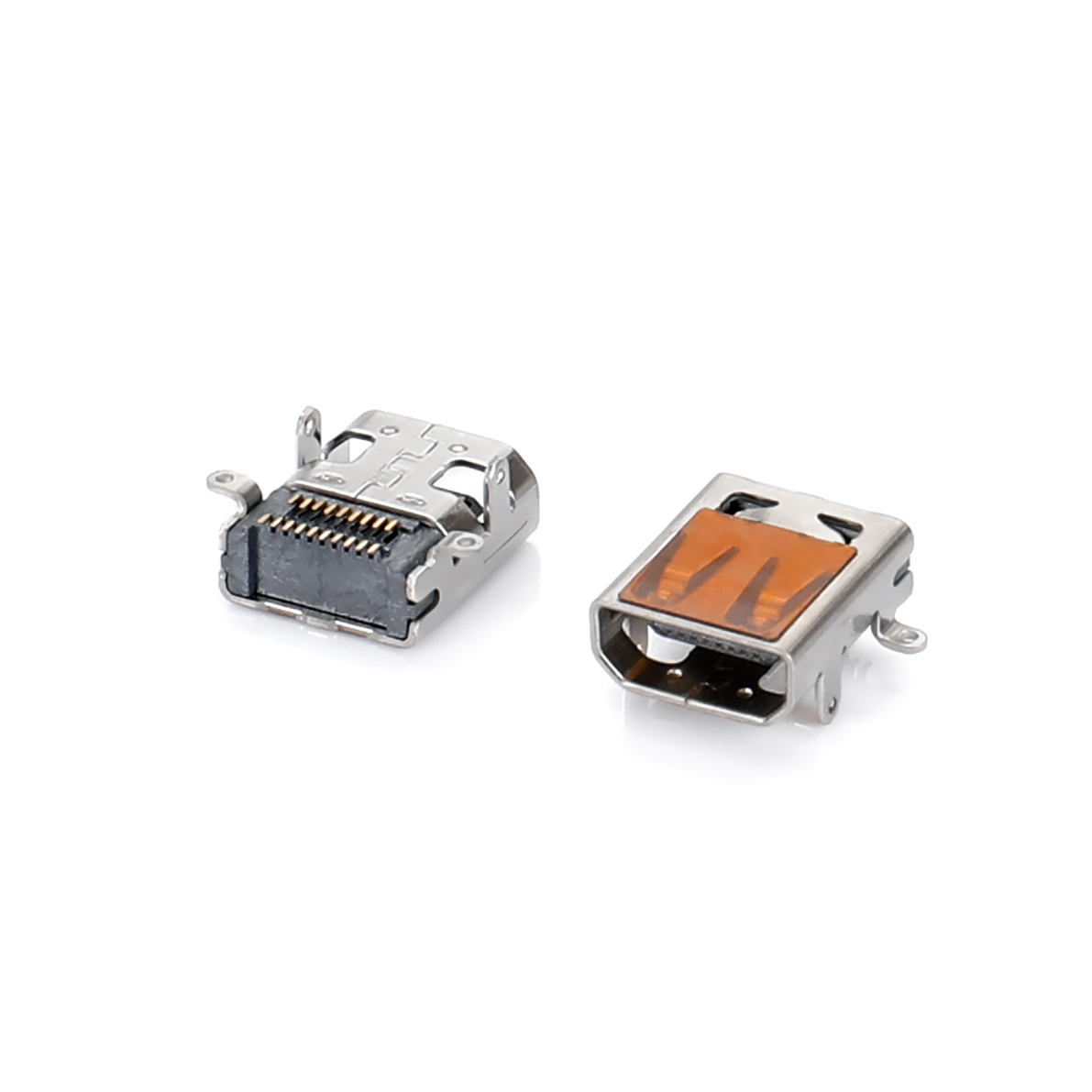 HDMI D母外壳前插后贴